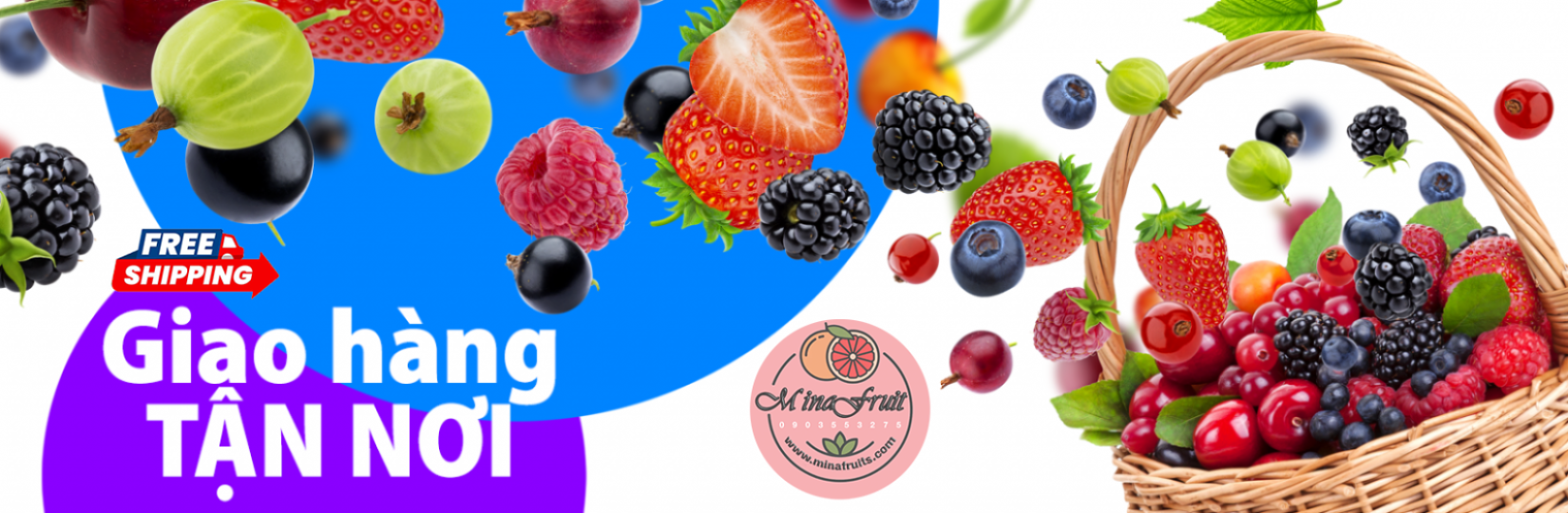Giỏ trái cây - Quà tặng trái cây MinaFruit