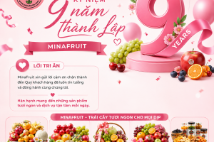 Tri ân khách hàng nhân dịp MinaFruits kỷ niệm 9 năm