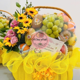 Giỏ Trái Cây Và Hoa MNG039